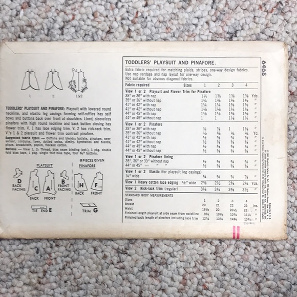 Vintage kids patterns -size 2 - Picture 3 of 5
